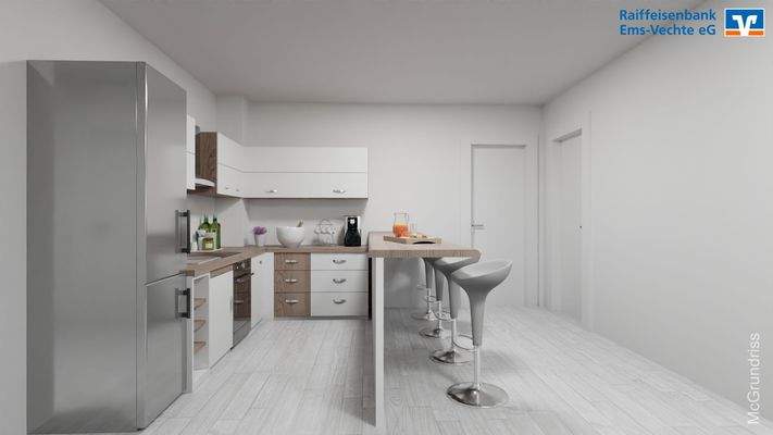 Visualisierung Whg. 7 Küche