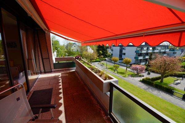 Balkon in Südausrichtung