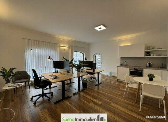 KI generierte Einrichtung im Büro-Stil