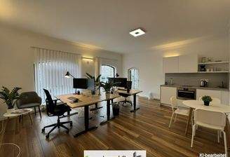 KI generierte Einrichtung im Büro-Stil