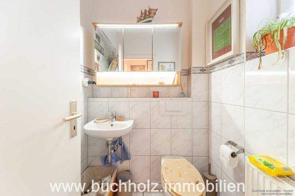 Gäste-WC im Erdgeschoss