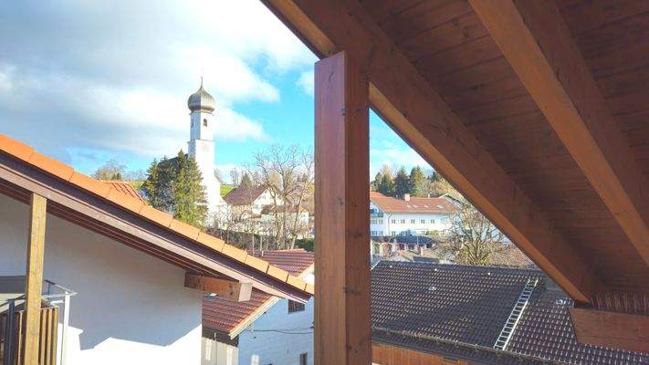 Blick vom Schlafzimmer