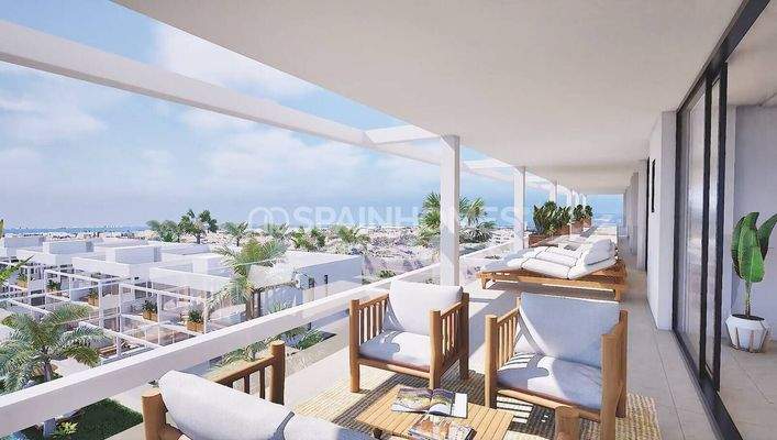Flats with Gardens or Roof Terraces in Mar de Cristal