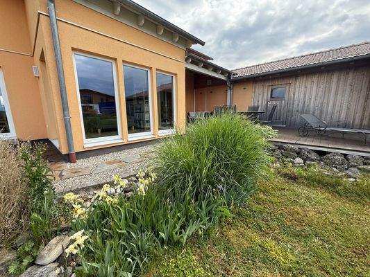 Blick auf den Wintergarten