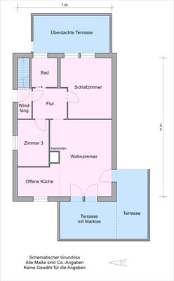 Grundriss vom Erdgeschoss