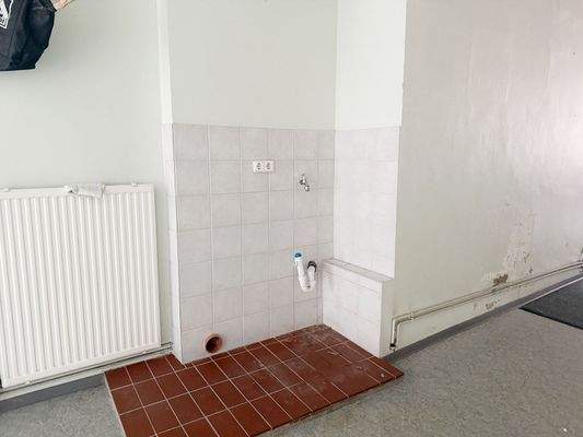 Waschmaschinenanschluss vor der Wohnung