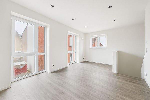 Schlafzimmer - KI-generiertes Bild aus Rohbauzustand! Abweichungen möglich!