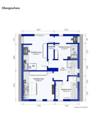 Grundriss Obergeschoss