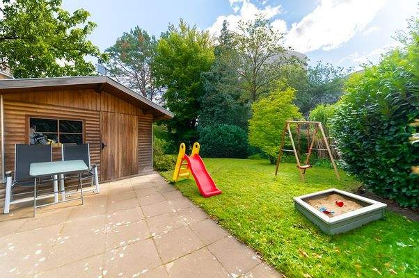 Garten virtuell möbliert