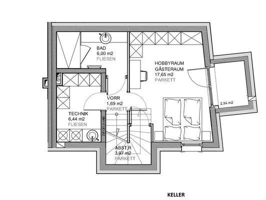 Grundriss Keller Nr.