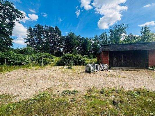 Blick auf die Garage