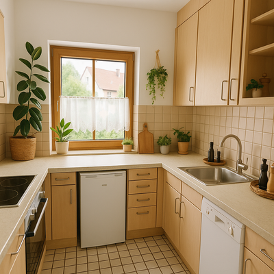 Einrichtungsbeispiel Esszimmer KI generiert