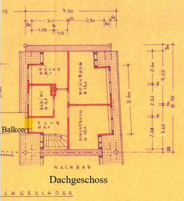 Grundriss Dachgeschoss