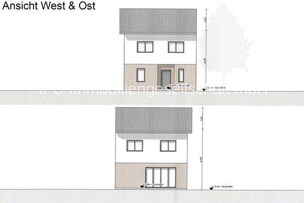 Ansicht West und Ost