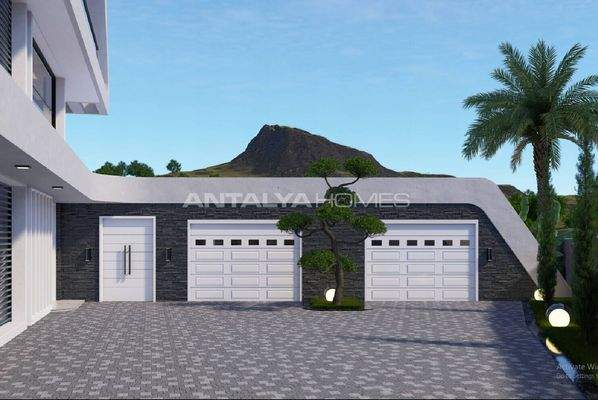 Detached Sea and Castle View House in Alanya Antalya