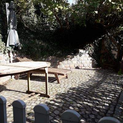 Terrasse im Sonnenschein