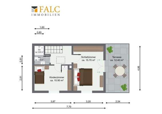 Grundriss Obergeschoß