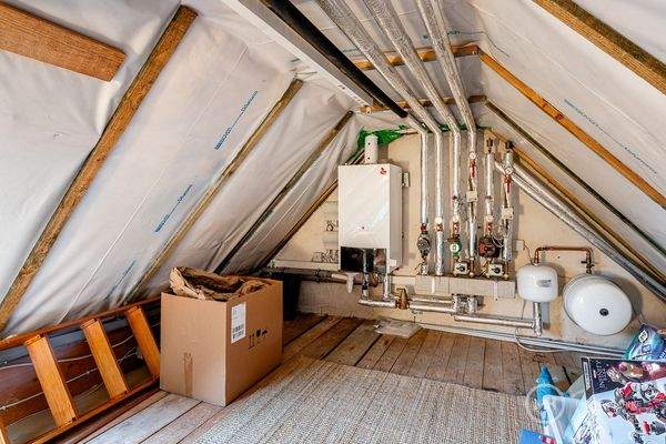 Dachboden mit Heizung