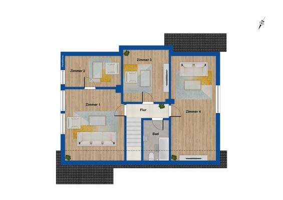 Grundriss Obergeschoss