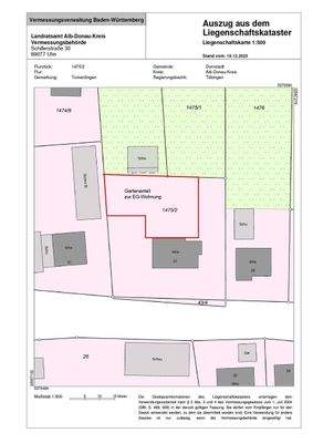 Gartenanteil zur Wohnung