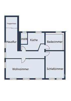 Grundrisss Obergeschosswohnung