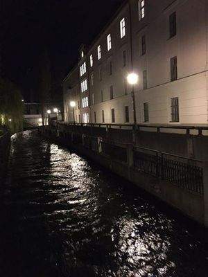 Auer Mühlbach Abendstimmung