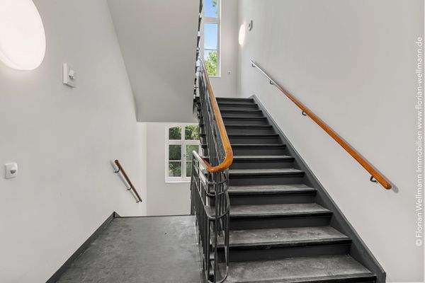 Treppenhaus zwischen 1. und 2. Obergeschoss.