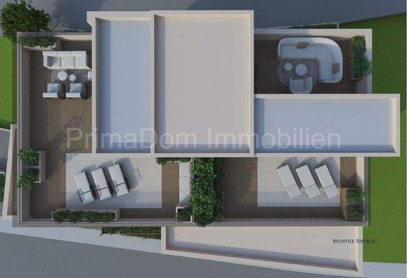 Grundriss Dachterrasse