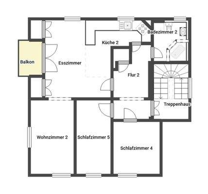 Grundriss Skizze 1.OG