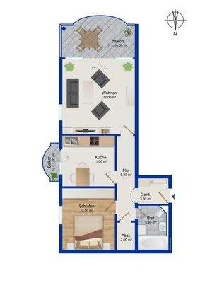 Grundriss 3. Obergeschoss