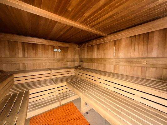 Sauna im Wellnessbereich 