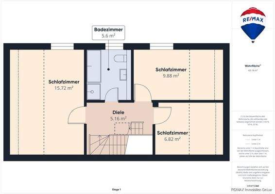Grundriss Obergeschoss