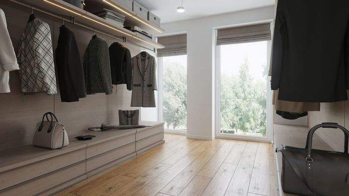 Digitales Staging - Ankleideraum