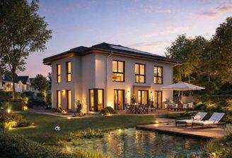 Modernes Haus am See