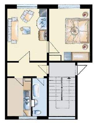 Grundriss 2-Zimmer-Whg 