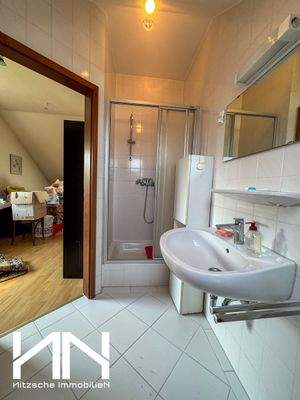 Tageslichtbad im Dach mit Dusche