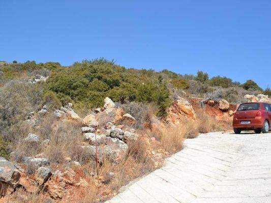 Kreta, Vathi: Baugrundstück mit Meerblick nahe Agios Nikolaos zu verkaufen