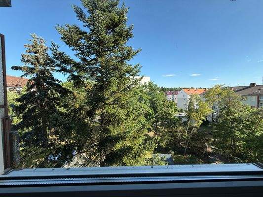 Blick aus dem Schlafzimmer