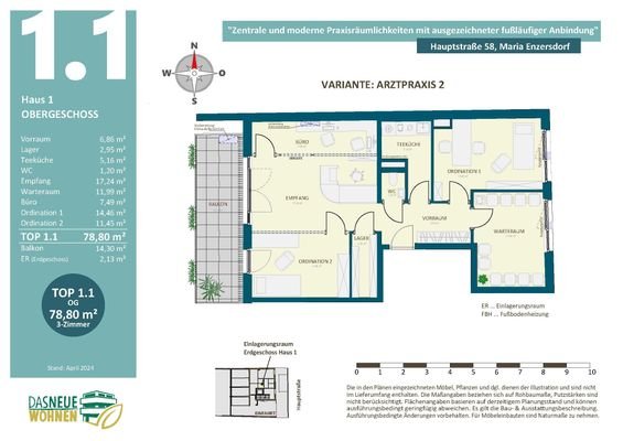 Ordinationsplan Variante 2