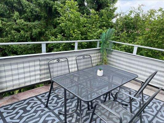 Blick auf den Balkon