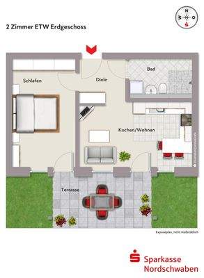 Grundriss - Wohnung 2