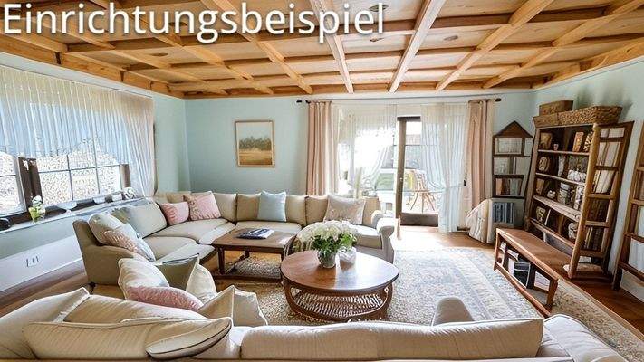 Einrichtungsbeispiel für Wohnzimmer EG