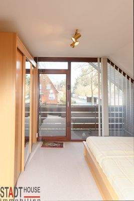 Schlafzimmer mit Loggia