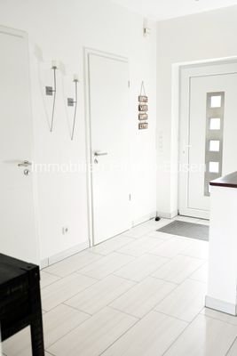 Der einladend gestaltete Eingangsbereich
