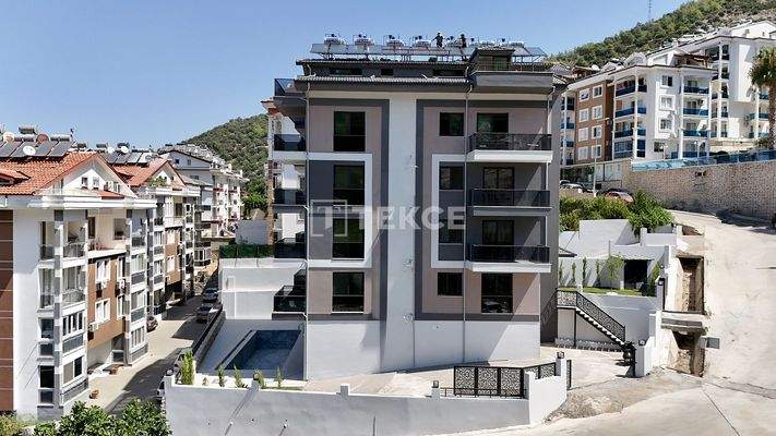 Elegant Apartments in a Complex with a Pool in Fethiye Muğla