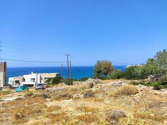 Kreta, Rethymno: Investitionsgrundstück mit Meerblick nahe Stadtzentrum zu verkaufen