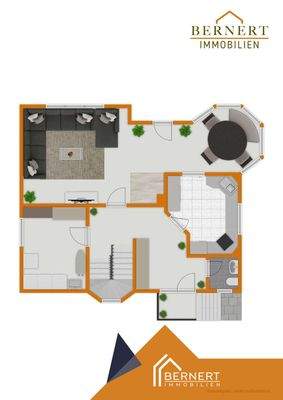 Grundriss visualisiert EG