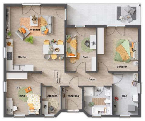 Winkelbungalow 108