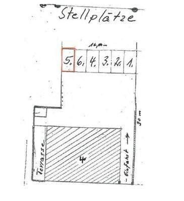 Lage PKW-Stellplatz (aus Verkehrswertgutachten)