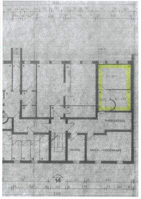 Grundriss Zimmer im Souterrain
